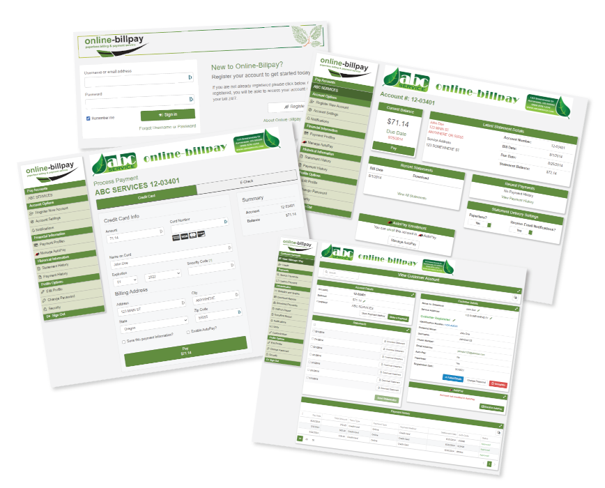Online-Billpay pages